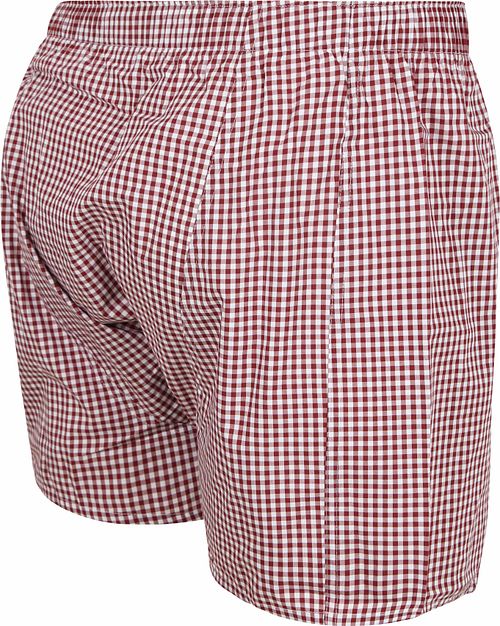 Steppin' Out Boxershort Vichy Red Product / Achterkant