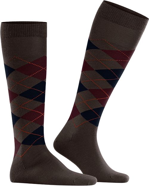 Burlington Edinburgh Kniestrümpfe Wool Braun