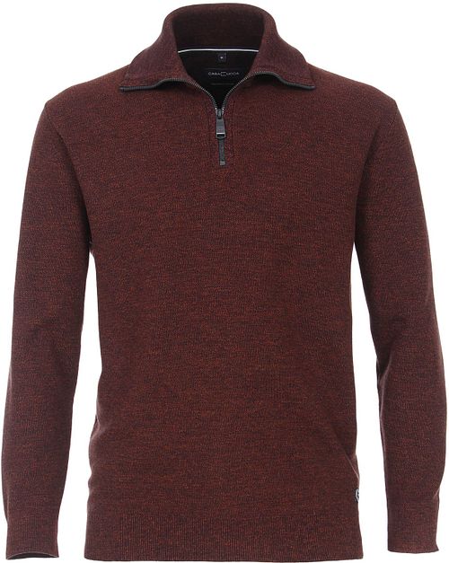 CASAMODA Pull Demi-zip Bordeaux Product