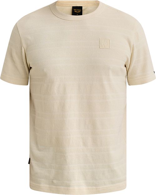 PME Legend Knitted Waffle T-Shirt Bone White