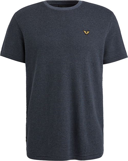 PME Legend T-Shirt Textured Stripe Marine Product