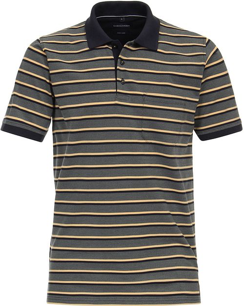 Polo CASAMODA de rayas verde Product