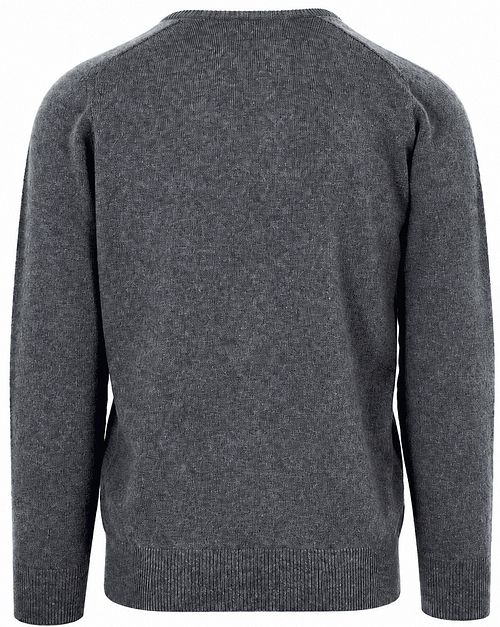 William Lockie V-Neck Lambswool Cliff Grey