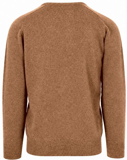 William Lockie V-Neck Lambswool Driftwood