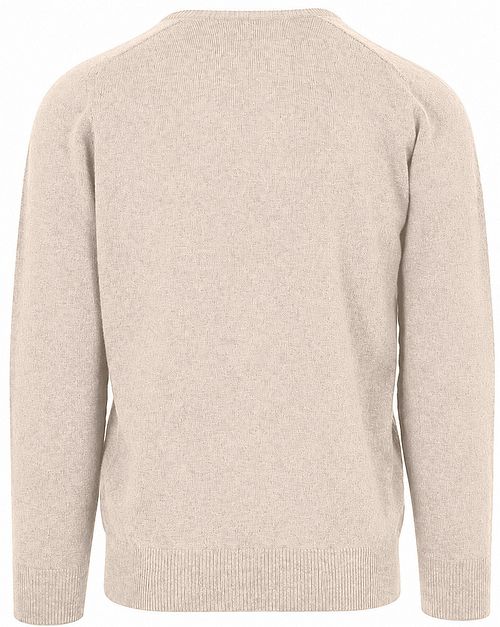 William Lockie V-ringad Lammull Tröja Linen