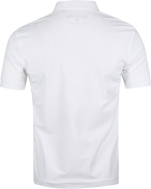 Blue Industry Polo Shirt Jersey White Product / Achterkant