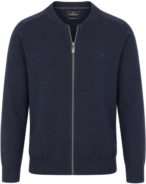 CASAMODA Strickjacke Zip Navy