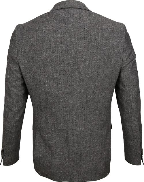 Suitable Prestige Giacca Napels in misto lana marrone Product / Achterkant