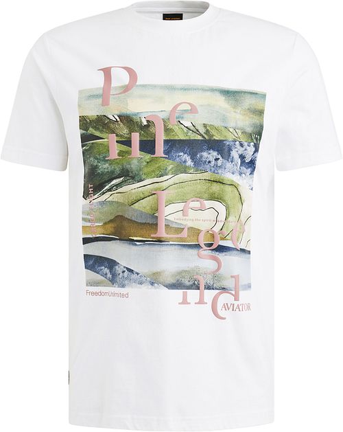 PME Legend T-Shirt z nadrukiem, białe Product