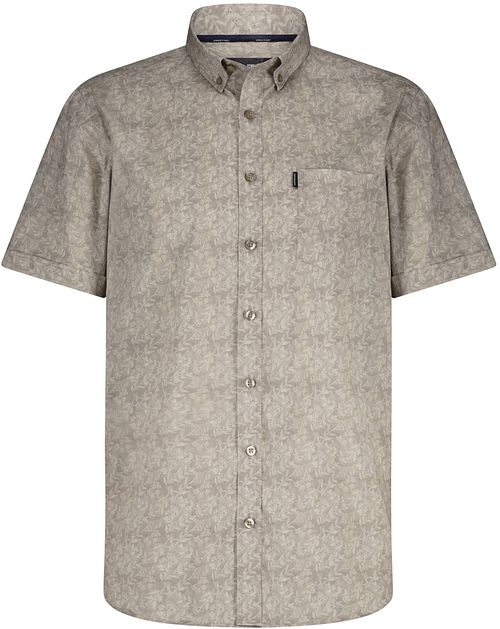 State Of Art Short Sleeve Shirt Leafs Beige Product