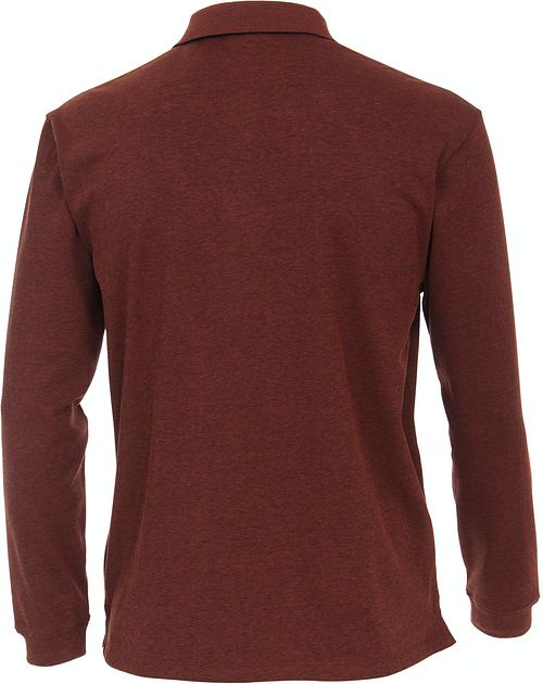 CASAMODA Polo LS Mørkerød Product / Achterkant
