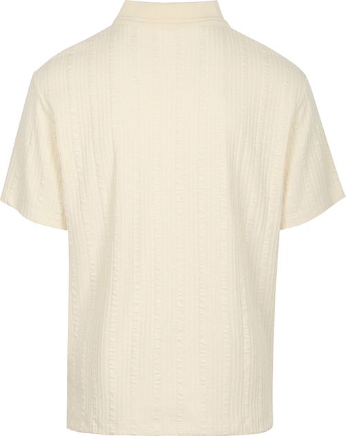 Koszulka polo Scotch & Soda o strukturalnym splocie w kolorze ecru Product / Achterkant