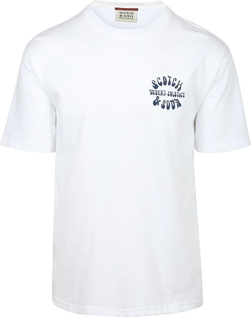 Scotch & Soda T-shirt Imprimé Dos Blanc Product