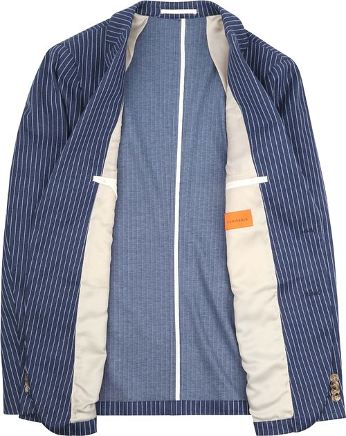 Suitable Colbert Mylo Pinstripe Navy