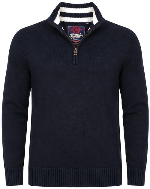 Superdry Half Zip Pullover Fleece Marineblå Product