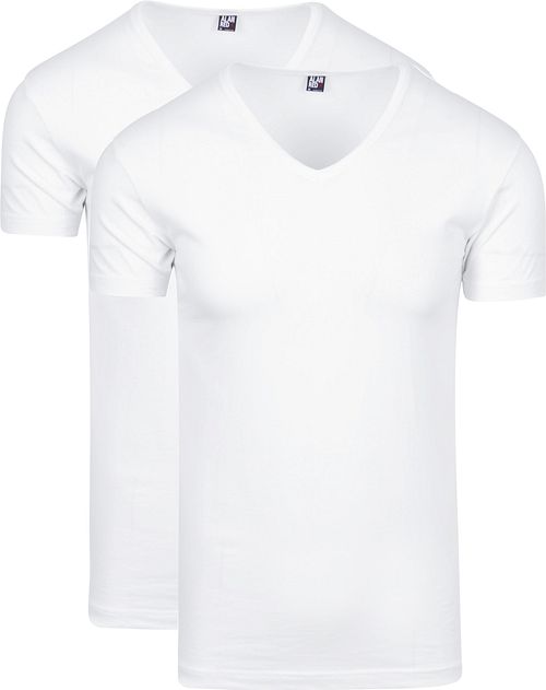 Alan Red Oklahoma T-shirt Stretch Vit (2-pack) Product