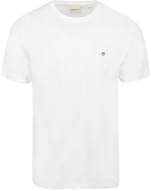 Gant T-shirt Shield Logo Wit Product