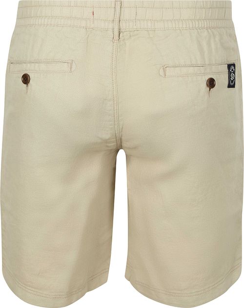 Superdry krótkie lniane Merchant Abbey Stone Product / Achterkant