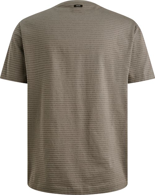 T-shirt Vanguard a righe taupe Product / Achterkant