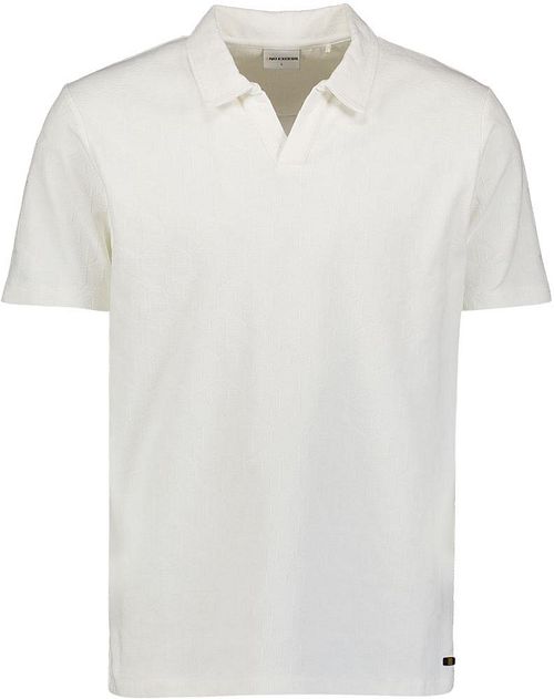 Żakardowa koszulka polo No Excess Riva w kolorze ecru Product