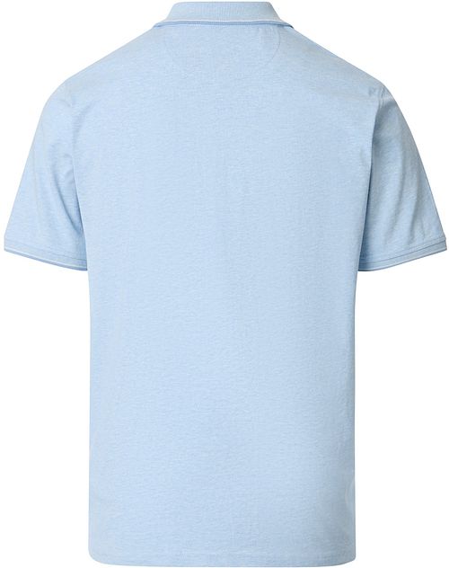 CASAMODA Polo Jersey Tipping Ljusblå Product / Achterkant