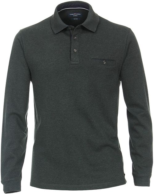 CASAMODA Polo z długim rękawem ciemnozielone Product