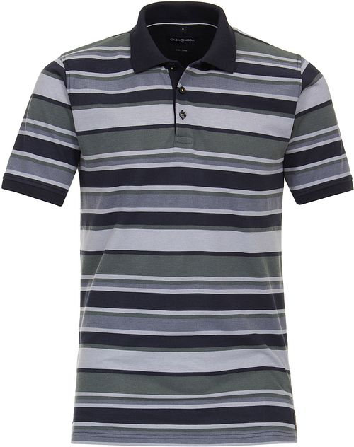 CASAMODA Poloshirt Stribet Grøn Product