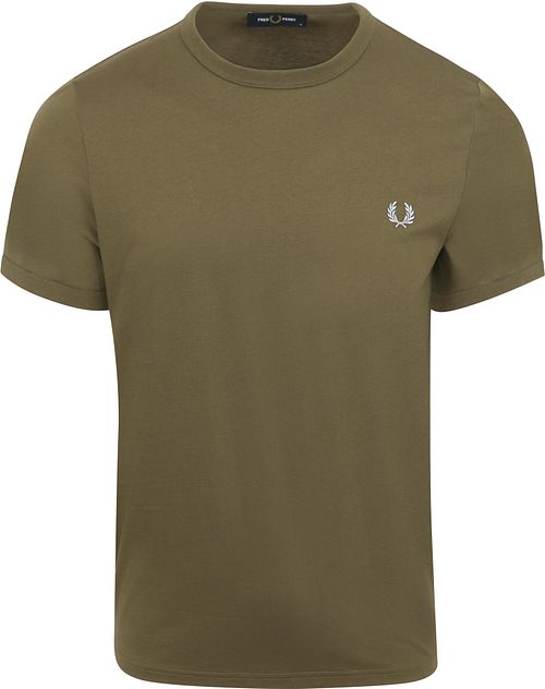 Fred Perry Ringer T-skjorte Grønn R79 Product
