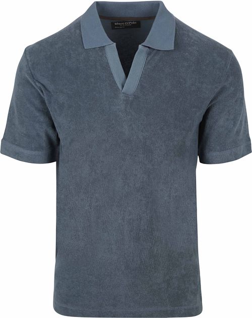 Marc O'Polo Poloshirt Riva Terry Cloth Blauw Product