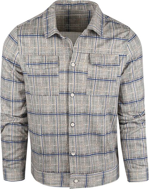 Overshirt a cuadros Blue Industry beige Product