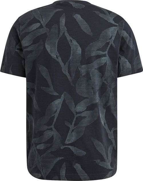 PME Legend T-skjorte I Slub Jersey med motiv I Marineblå Product / Achterkant