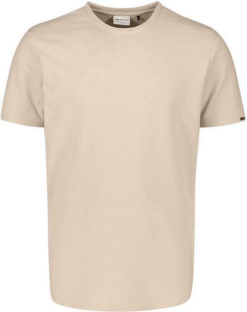 T-shirt No Excess z żakardowym splotem w kolorze ecru Product