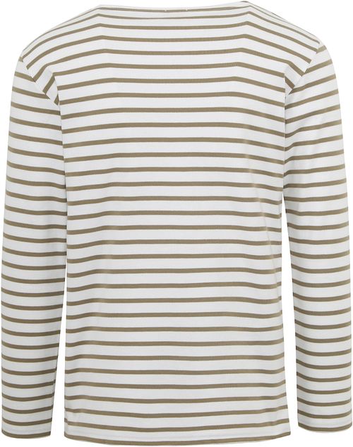 Armor-Lux Houat Pullover Streifen Grün Product / Achterkant