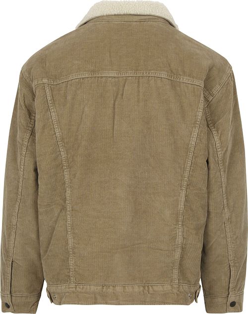 Levi's Sherpa Jacke Corduroy Beige Product / Achterkant