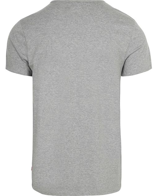 Levi's T-Shirt Solid Crew Navy Grau 2-Pack Product / Achterkant