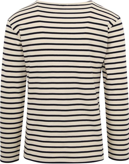 Armor-Lux Sweater Stripes Black Ecru Product / Achterkant