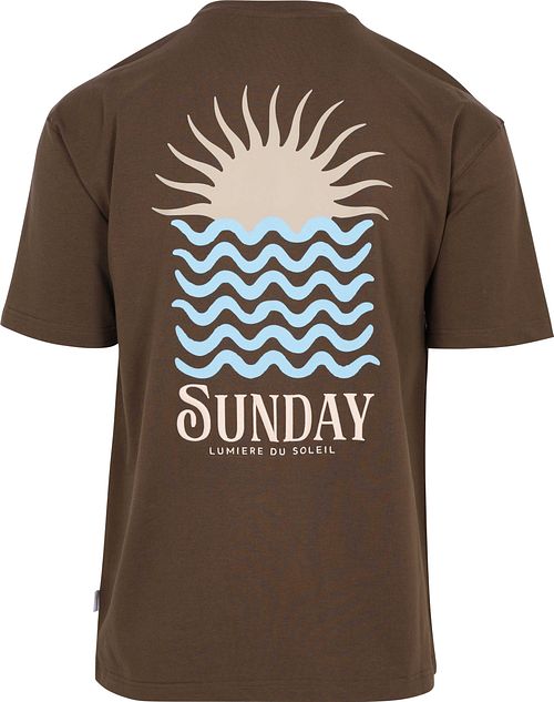 Supply & Co T-Shirt Backprint Brown Product / Achterkant