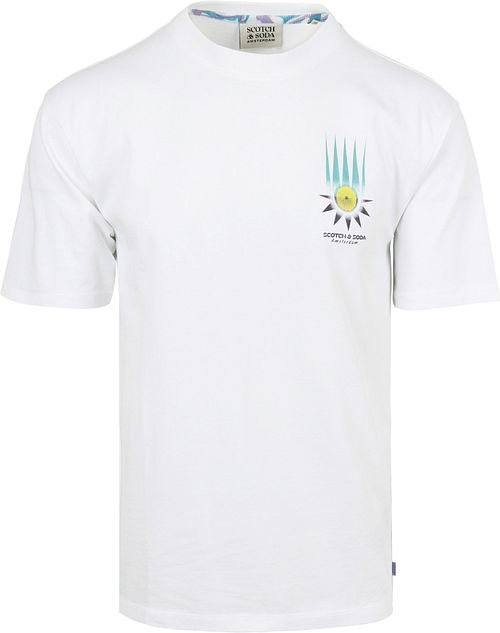 T-Shirt Scotch & Soda con artwork bianca Product