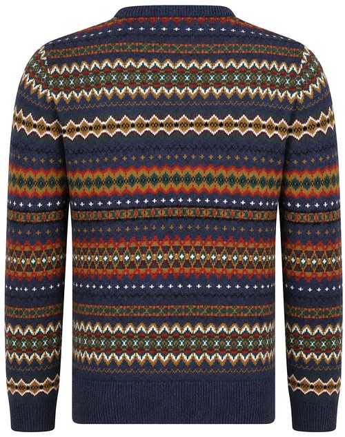 Barbour Pullover Fairisle i ull Product / Achterkant