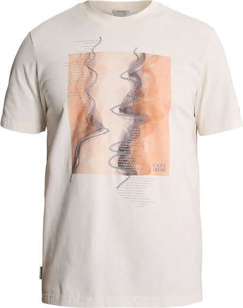 Cast Iron T-shirt Print White Down