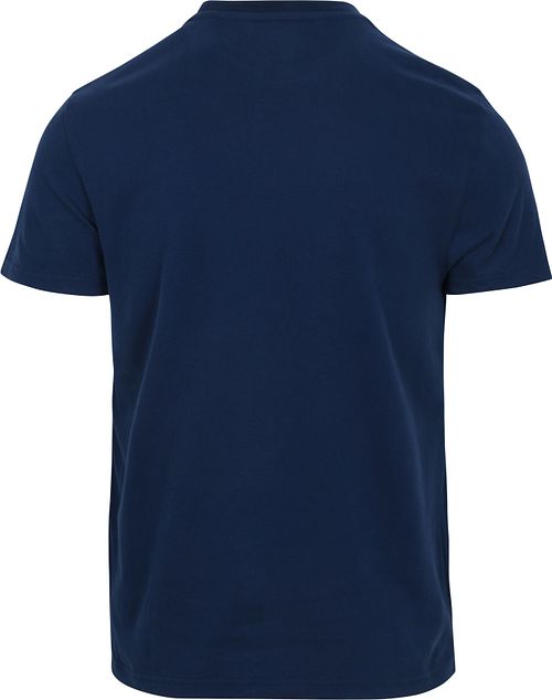 Superdry Essential T-Shirt Bleu Foncé Product / Achterkant