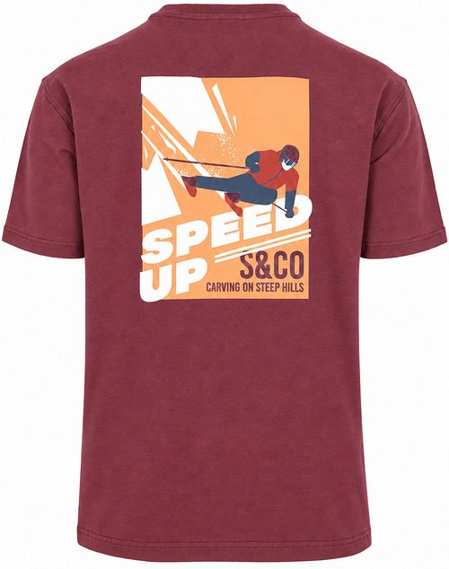 Supply & Co T-Shirt Back print Trevor Bordeaux