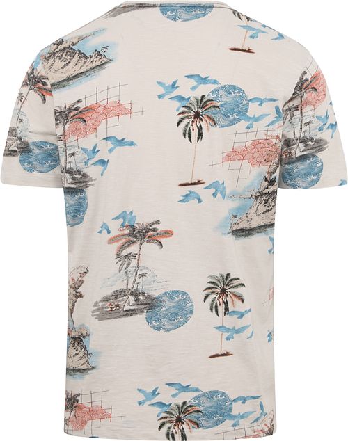T-Shirt No Excess z nadrukiem w kolorze ecru Product / Achterkant