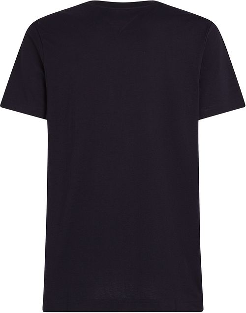 Tommy Hilfiger T-shirt Logo Monotype Navy Product / Achterkant