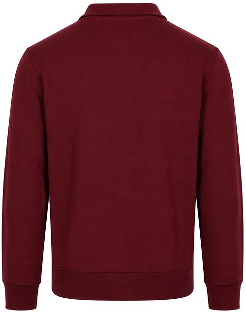 Tommy Hilfiger Sweat Half Zip Pullover Burgundy Product / Achterkant