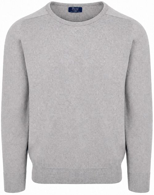 William Lockie Lambswool Flannel Grey