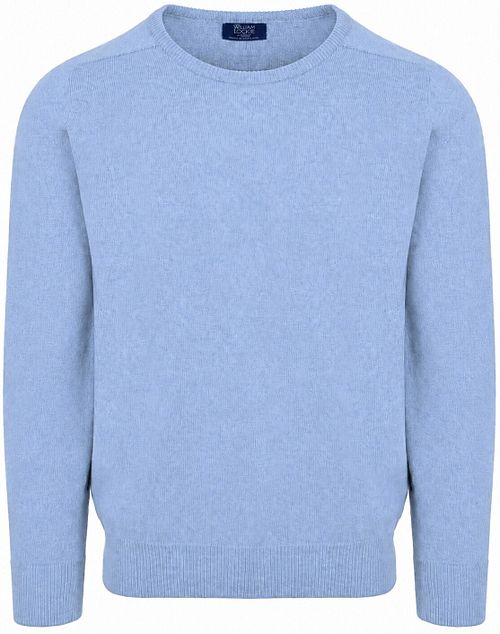 William Lockie Lambswool Glacier Blue