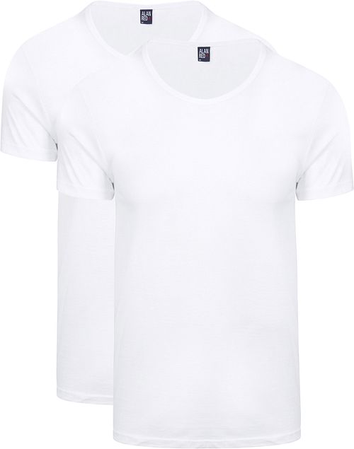 Alan Red James T-Shirt girocollo bianco (2Pack) Product