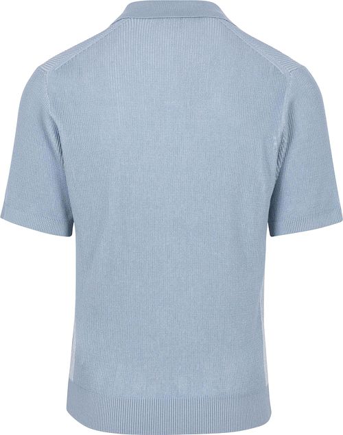 Polo BOSS Aravolo slim fit de algodón azul claro Product / Achterkant