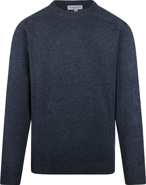 Jersey McGregor de lana de cordero mélange azul marino Product